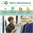 thumbnail image 7 of Green Merchandise Plastic Glossy Retail Bags 200 Pack 9" x 12" with 1.25 mil Thick - Die Cut Handles - Perfect for Shopping, Party Favors, Birthdays, Children Parties - Color Green - 100% Recyclable, 7 of 7