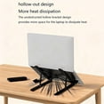 thumbnail image 5 of Adjustable Foldable Laptop Stand, Premium Aluminum Alloy Portable Notebook Riser with Sturdy Triangle Support, Ergonomic Elevator Compatible with All Laptops for Home, Office & Travel Use, Black, 5 of 7