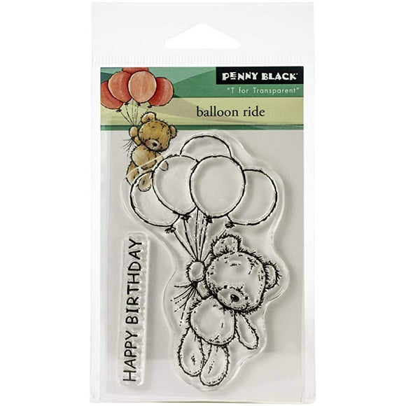Penny Black Clear Stamps-Ballon Ride 3"X4"
