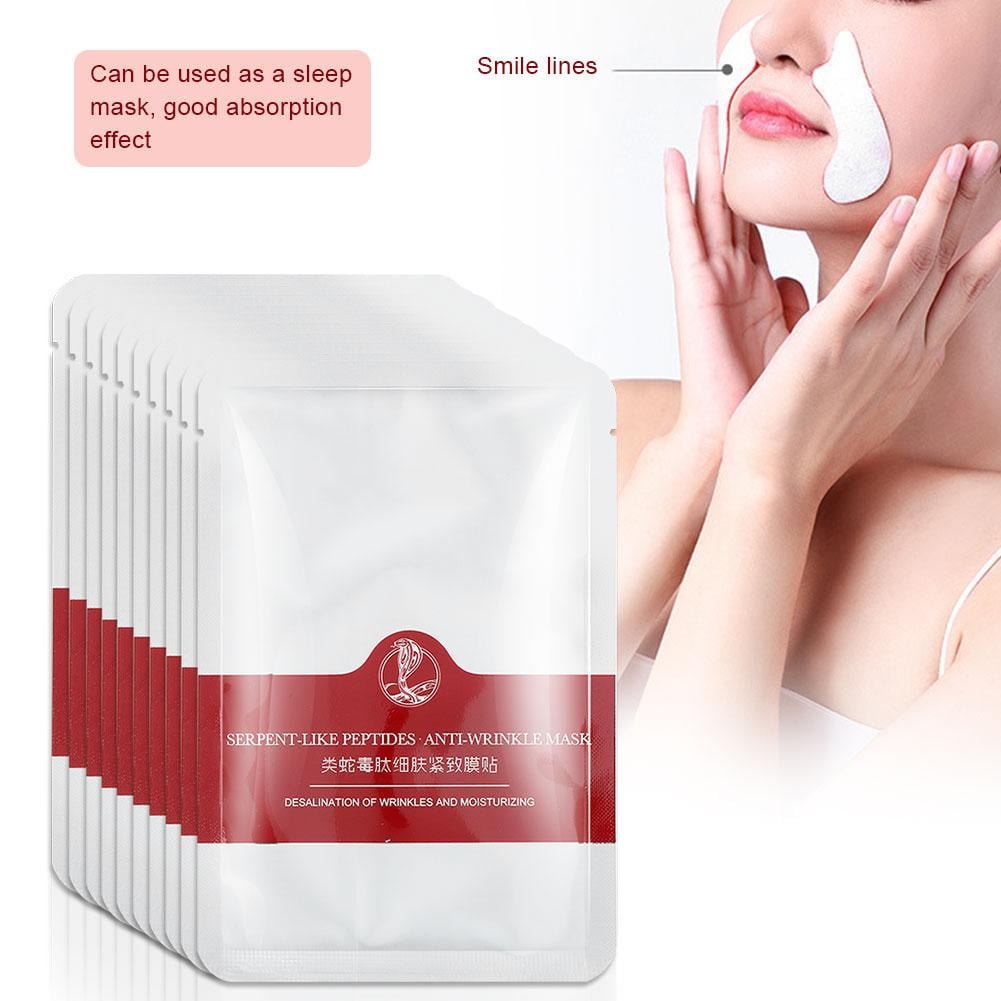 ESTINK Smile Line Patch,Anti-Wrinkle Patches,10pcs Facial Nasolabial Folds Anti-Wrinkle Facial Lifting Laugh Lines Care Patches