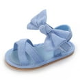 thumbnail image 4 of SROBPTY Sandals on, Kids Sandals, Toddler Sandals, Toddler Baby Girls Boys Baby Shoes Soft Sole Non-slip Baby Toddler Sandals, Blue, 0-3 Months, 4 of 8