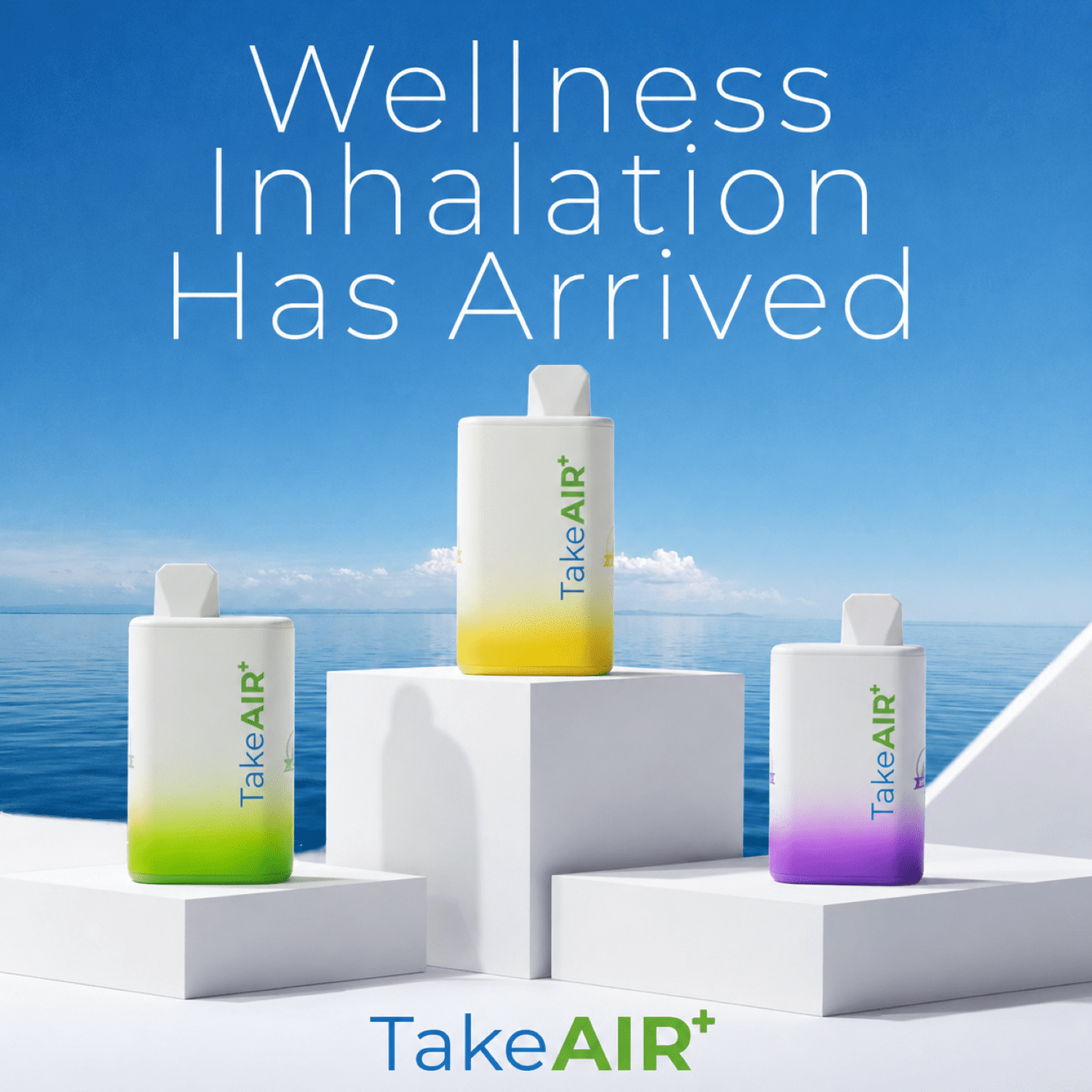 TakeAIR+ Nicotine-Free Diffuser Over 4K Puffs, All Natural, Smokeless Inhaler, Strawberry Watermelon