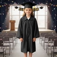 thumbnail image 3 of Dpytoraw Kids Graduation Cap and Gown Set, Preschool & Kindergarten Graduation Outfit with Tassel Size 9-10 Years, 3 of 5