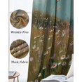 thumbnail image 3 of Spring Floral Blackout Curtains for Bedroom Living Room Darkening Curtains 54 Inch Long Pastoral Botanical Oil Painting Vintage Short Curtain for Small Window Treatment Grommet Drapes 42"x54"x2, 3 of 9