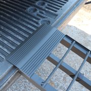 Titan Ramps Folding ATV Loading Ramps - Arched Aluminum Design - 2 Pack, 9 ft Black