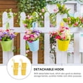 thumbnail image 4 of MasteelfCA 4pcs Iron Hanging Flower Pot Flower Planter Decoration Balcony Hanging Bucket, 4 of 7