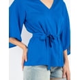 thumbnail image 4 of Blusa manga campana con cinto, 4 of 5