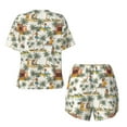 thumbnail image 5 of Kdxio Hawaiian Style Print Pajamas Sets for Women Short-Sleeved Pjs with Lounge Shorts Two Piece Sleepwear S-4XL, 5 of 9
