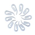 thumbnail image 3 of OUNONA 120Pcs ABS Plastic Curtain Hooks White for Drapery and Window Curtain Rings, 3 of 8
