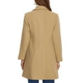 thumbnail image 3 of INSPIRE CHIC Winter Coats for Women's Notch Lapel Double Breasted Peacoats, 3 of 5