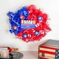 thumbnail image 4 of 4 Rolls Mesh Ribbon Wreath Making Supplies Poly Mesh Ribbon Decor for Summer 4th of July DIY Craft Home Door 30 Feet Each Roll(Red, White, Blue, Navy Blue,10 Inch Wide), 4 of 6