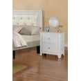 thumbnail image 6 of Bedroom 2-Drawer White Nightstand with Round Knob Handle, 6 of 8