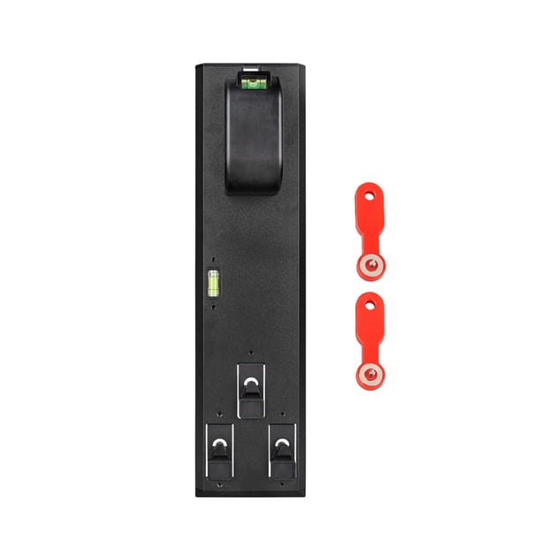 Riwesomey Herramienta para colgar marcos de fotos con regla de nivel adecuada para todos los materiales de pared Artesanía Negro