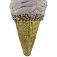 thumbnail image 7 of Northlight 4" Vanilla Ice Cream Cone Glass Christmas Ornament, 7 of 7