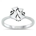thumbnail image 1 of All in Stock Sterling Silver Two Lovely Cats Ring size 4, 1 of 3