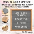 thumbnail image 5 of Purple Felt Letter Board 10X10 Inches. Changeable Letter Boards Include 300 White Plastic Letters & Oak Frame., 5 of 5