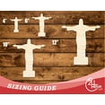 thumbnail image 3 of Unfinished Wood Christ the Redeemer Shape 18" / 3/4", 3 of 3