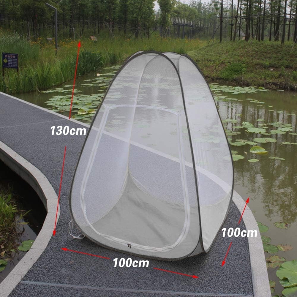 Buddhist Meditation Tent Single Net Tent Temples Sit-in Free-Standing Shelter Cabana Quick Folding Outdoor Camping Tent