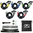 thumbnail image 4 of Valor Fitness Resistance Bands – Includes 5 Bands - 5 - 25 lbs.– Carabiners - 2 Grip Handles Per Band, Door Belt,Anchor, 2 Rack Straps, 2 Wall Mount Brackets, Bag, 4 of 10