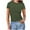 Army Green, variant on Blouses for Women Women Sexy Short Sleeve Sequins Loose Polluer Solid V Neck Blouse Shirt Plus Size Womens Tops Short Sleeve Shirts for Women