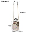 thumbnail image 2 of FORMRS Crossbody Bag for Women Quilted Travel Shoulder Cell Phone Purse with Chain Strap Handbag, Yellow Wildflower Pattern, 2 of 7