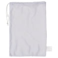 thumbnail image 2 of Champion Sports Mesh Sports Equipment Bag- White, 24" x 36"- Multipurpose, Nylon Drawstring Bag with Lock and ID Tag, for Balls, Swimming Gear, Laundry, Toys - Breathable Stuff Sack, 2 of 6