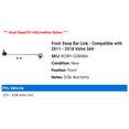 thumbnail image 2 of Front Sway Bar Link - Compatible with 2011 - 2018 Volvo S60 2012 2013 2014 2015 2016 2017, 2 of 2