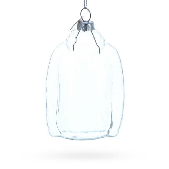Hoodie Clear Glass Christmas Ornament
