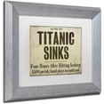 thumbnail image 2 of Trademark Fine Art "Titanic" Canvas Art by Color Bakery White Matte, Silver Frame, 2 of 4