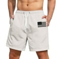 thumbnail image 3 of OHGOD Mens Shorts Casual, Mens Shorts Casual Cargo, Beach Shorts for Men Summer, 1 * Man Shorts - White - L, 3 of 6