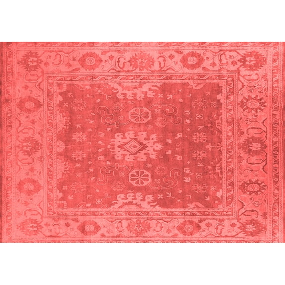 Ahgly Company Indoor Rectangle Oriental Red Industrial Area Rugs, 2' x 3'