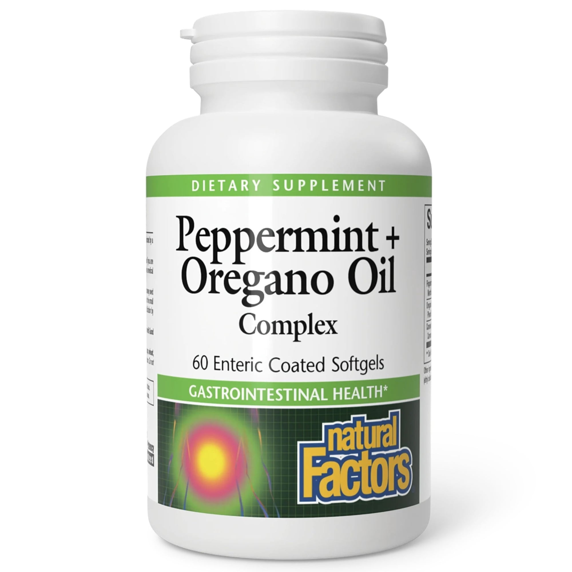 Natural Factors - Peppermint & Oregano Oil Complex - 60 Softgels