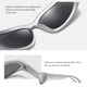 thumbnail image 5 of Gafas de sol JASPIN Y2K Wrap Around Silver Ovaladas UV400 para mujeres y hombres, 5 of 9
