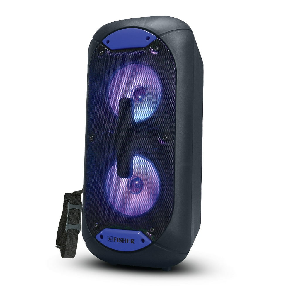 Fisher FBX520 5inch Portable Bluetooth Speakers with Strap and Remote