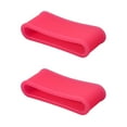 thumbnail image 3 of 2Pcs Pickleball Paddle Grip Band Elastic Badminton Table Tennis Racket Overgrip Handle Silicone Anti-slip Ring Pickleball Accessories -One Size,Round,Pink, 3 of 8