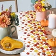 thumbnail image 4 of Maple Leaves Table Runner, Autumn Thanksgiving Kitchen Dining Table Decoration for Home Party Decor 13x90 Inches, 4 of 9