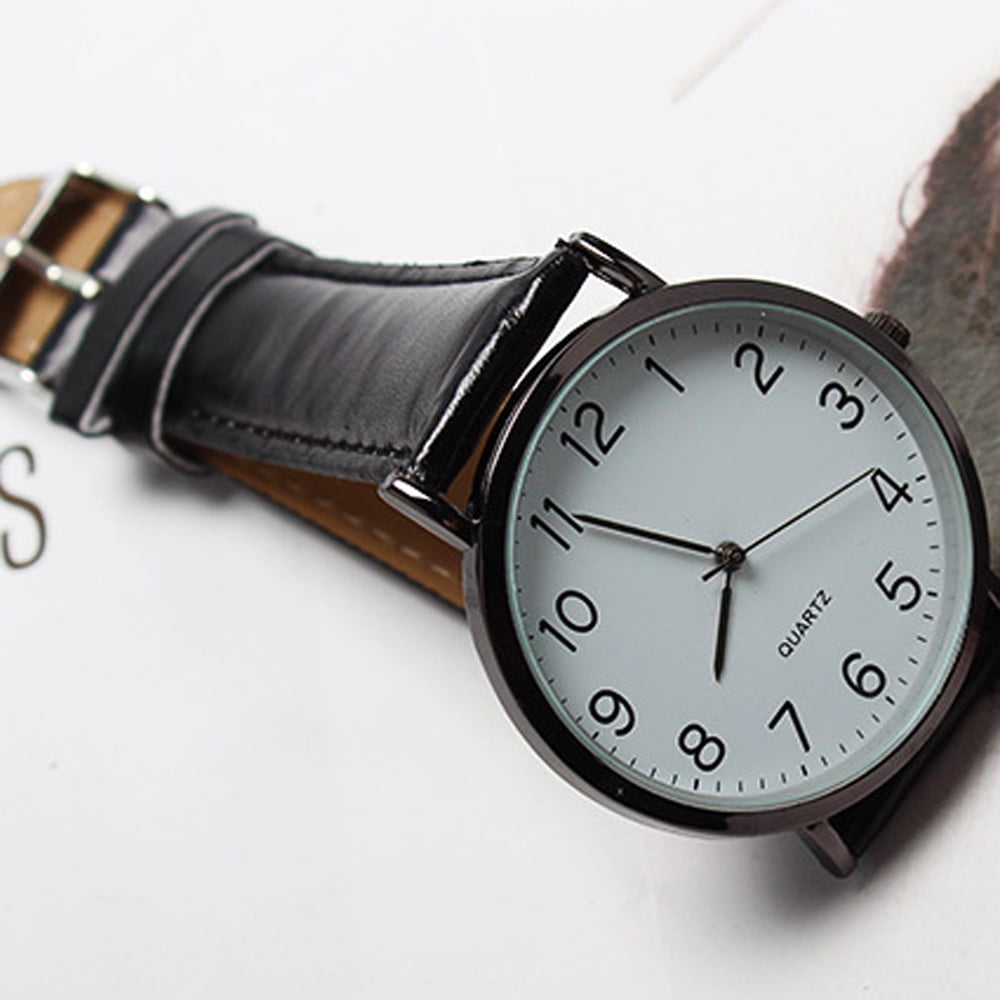 Cameland Unisex Business Fashion Leather Quartz Wrist Watch