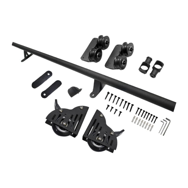 Kit de herrajes para escalera rodante Colamx riel móvil de acero al carbono