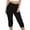 Black, variant on Lroveb Capri Pants for Women, Womens High Waisted Cargo Pants, Casual Cropped Pants Trousers Harem Pocket Beam Loose Shorts Foot Black