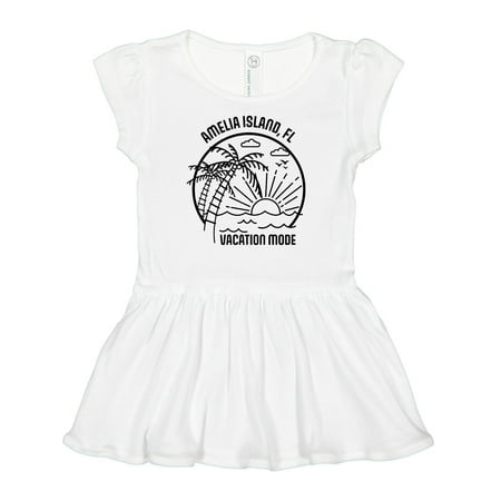 

Inktastic Summer Vacation Mode Amelia Island Florida Gift Baby Girl Dress