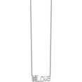 thumbnail image 2 of Sterling Silver Rhodium-Plated Cz 18In Hashtag Love Necklace (18 X 1.29) Made In China qg4382-18, 2 of 5