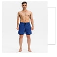 thumbnail image 5 of LYMAYTER Men's Tight High Shorts for S-2XL Fake Two Piece Shorts Stretch Sports Shorts, 5 of 8