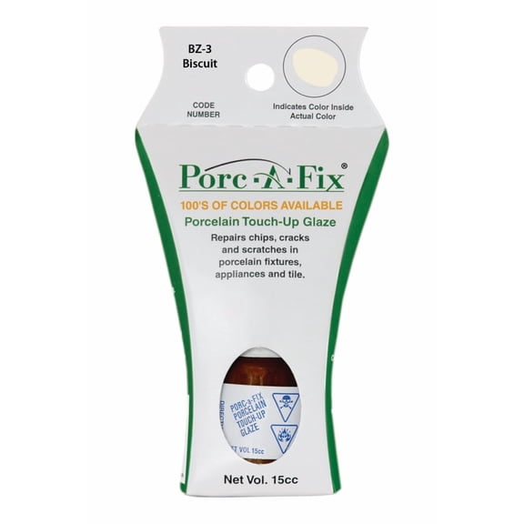 Porc-A-Fix Touch-Up Repair Glaze Paint Kit to Match Bootz, Biscuit (BZ-3)