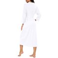 thumbnail image 7 of MINTREUS Women Kimono Robes Long Knit Bathrobe Lightweight Soft Knit Sleepwear Ladies Loungewear Spa Bathrobe, 7 of 7