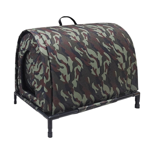 Bunblic Maison pour Chats d'Extérieur Base Surélevée Maison pour Animaux Portable Chaude Robuste Abri pour Chats Errants Imperméable pour Hiver Grange Patio
