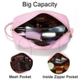 thumbnail image 4 of Bolsa de maquillaje YOOLIFE Initial Monogram Cute Pink para mujer, 4 of 8