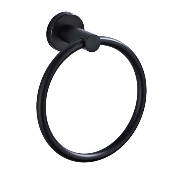 Toalleros sencillos para baño, soportes para toallas de mano, accesorios de pared Negro