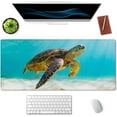 thumbnail image 3 of Large Mouse Pad, Full Desk XXL Extended Gaming Mouse Pad 35.4" x 15.7", Waterproof Desk Mat with Stitched Edge, Non-Slip Laptop Computer Keyboard Mousepad for Office & Home, Sea Turtle, 3 of 6