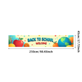 thumbnail image 3 of Colorful Welcome Back to School Banner with Apple Basketball Pencils Globe Decor Elements, Party Decoration Backdrop for School Events Classroom Decorations Photo Background Supplies, 3 of 4
