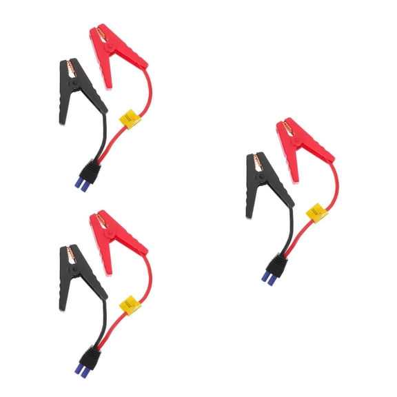 3pcs Connector Emergency Jumper Cable Alligator Clamp Booster Battery Clips for Universal Car Jump Starter